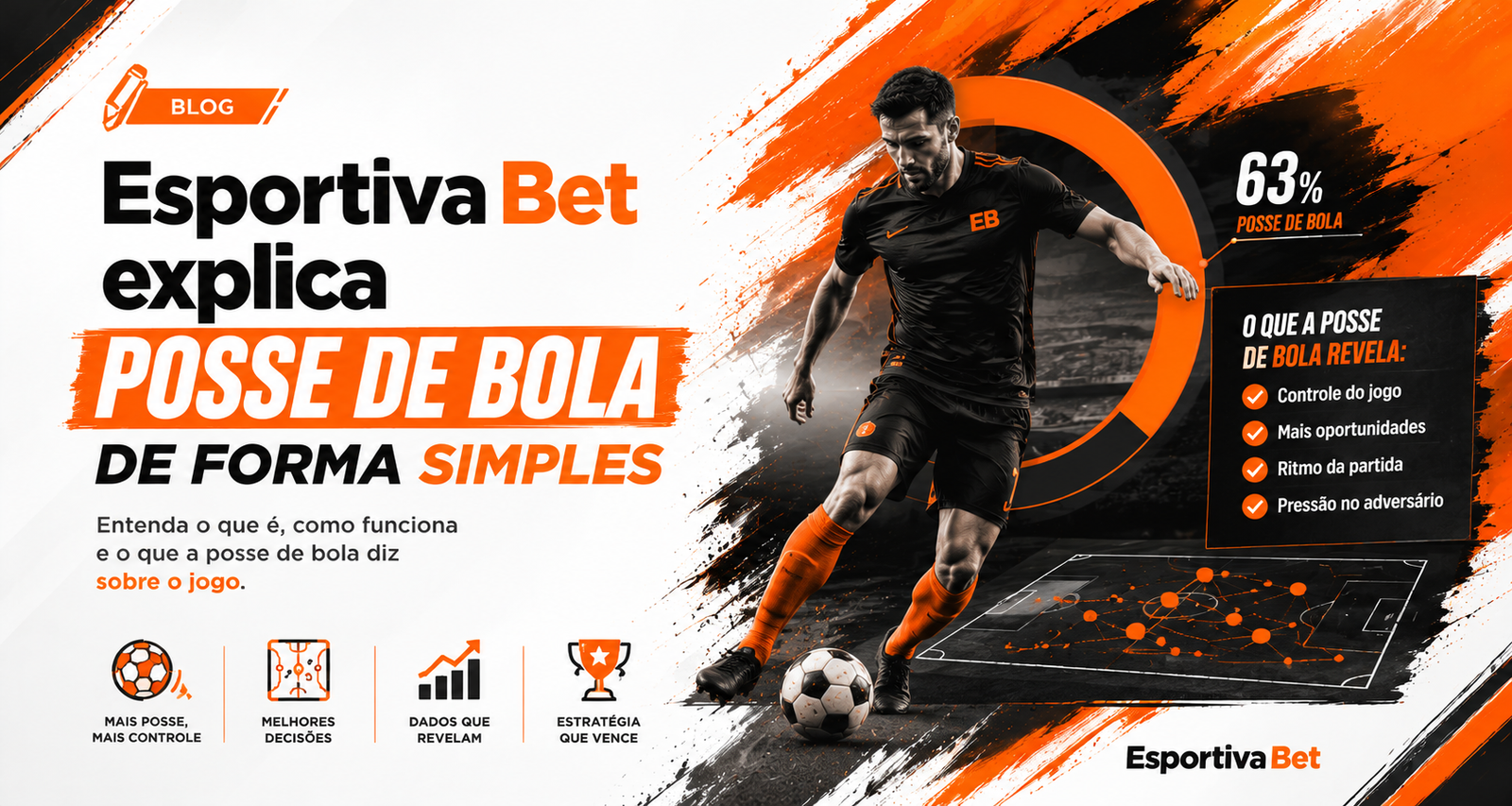 Esportiva Bet explica posse de bola e o que revela sobre o jogo